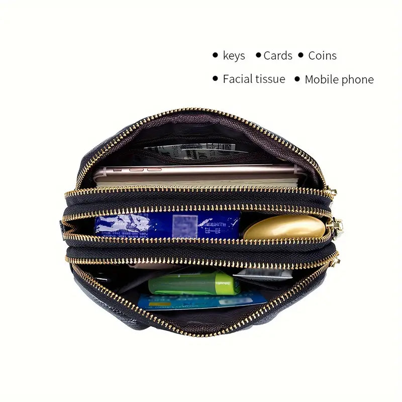 
                  
                    Luxe Triple Pocket Purse Bag
                  
                