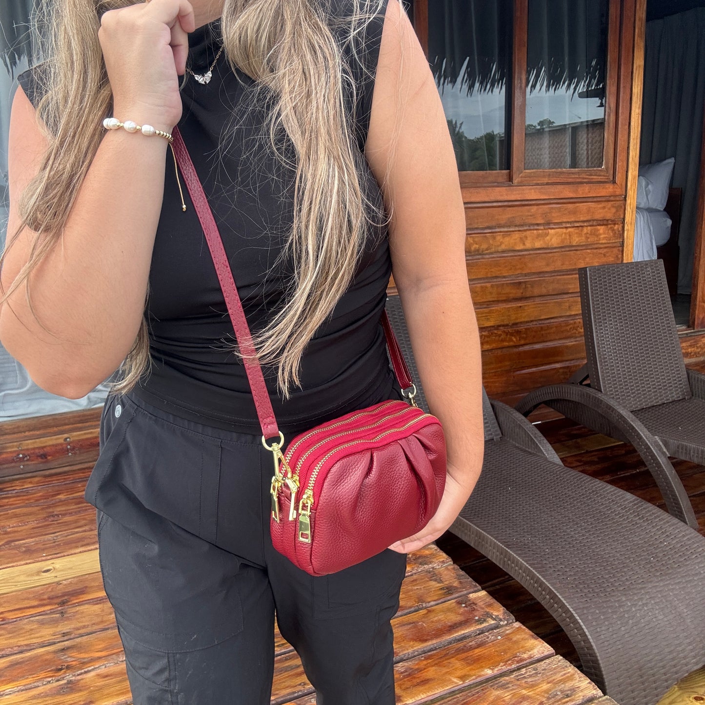 Luxe Triple Pocket Purse Bag