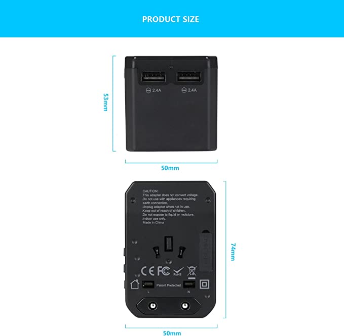 
                  
                    Universal Travel Adapter
                  
                