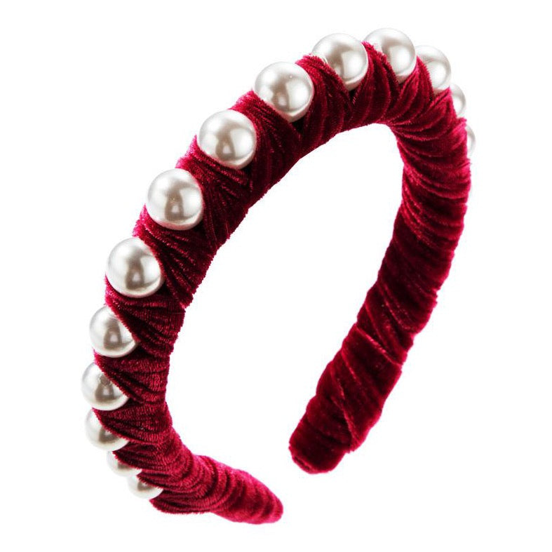 Velvet Pearl Headband